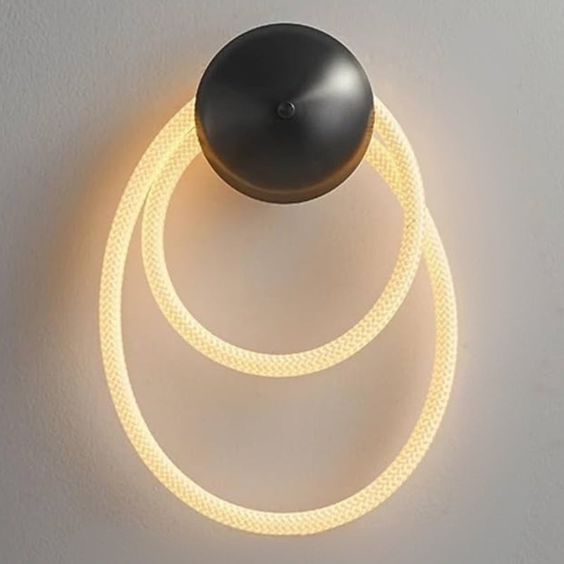 Tubo Black and Flex White Rope CCT LED Wall Light - Lighting.co.za