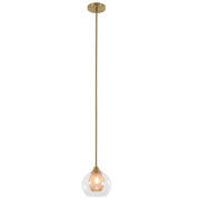 Elixir Pod Gold and Clear Glass Pendant Light - Lighting.co.za