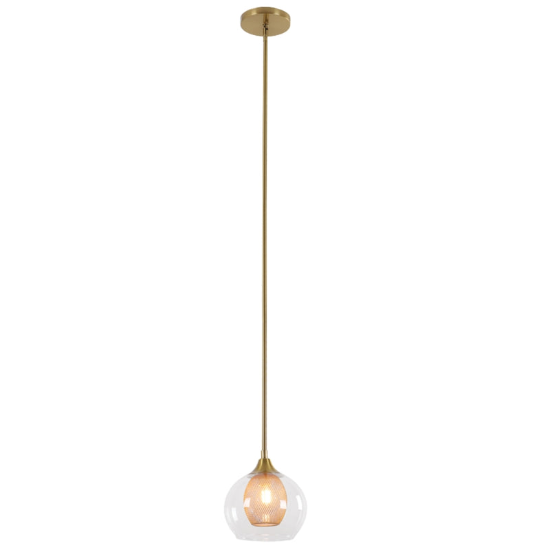 Elixir Pod Gold and Clear Glass Pendant Light - Lighting.co.za