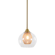 Elixir Pod Gold and Clear Glass Pendant Light - Lighting.co.za