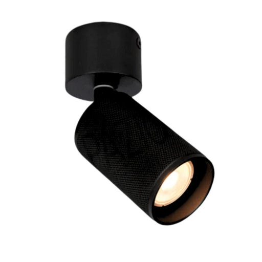 Boston Knurled Black | Gold | Bronze Adjustable Ceiling Surface Spot Light - Fixed Lights - Lighting.co.za