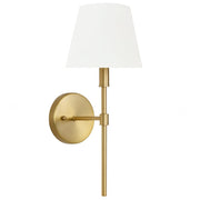 Liberty S Gold and White Shade Wall Light - Lighting.co.za