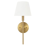 Liberty S Gold and White Shade Wall Light - Lighting.co.za