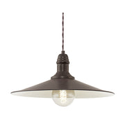 Stockbury 1 Light Antique Brown Farmstyle Pendant Light - Lighting.co.za