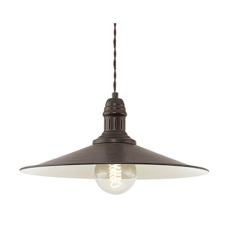 Stockbury 1 Light Antique Brown Farmstyle Pendant Light - Lighting.co.za
