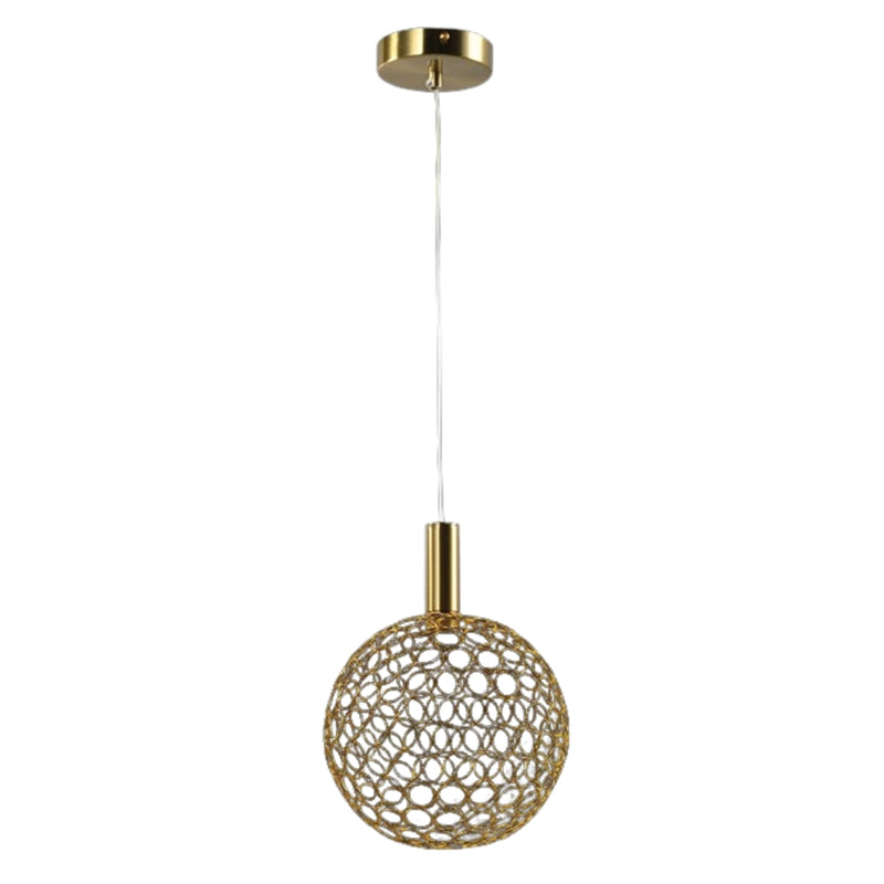 Fusion Mesh Ball Gold | Black | Chrome LED Pendant Light 3 Sizes - Lighting.co.za
