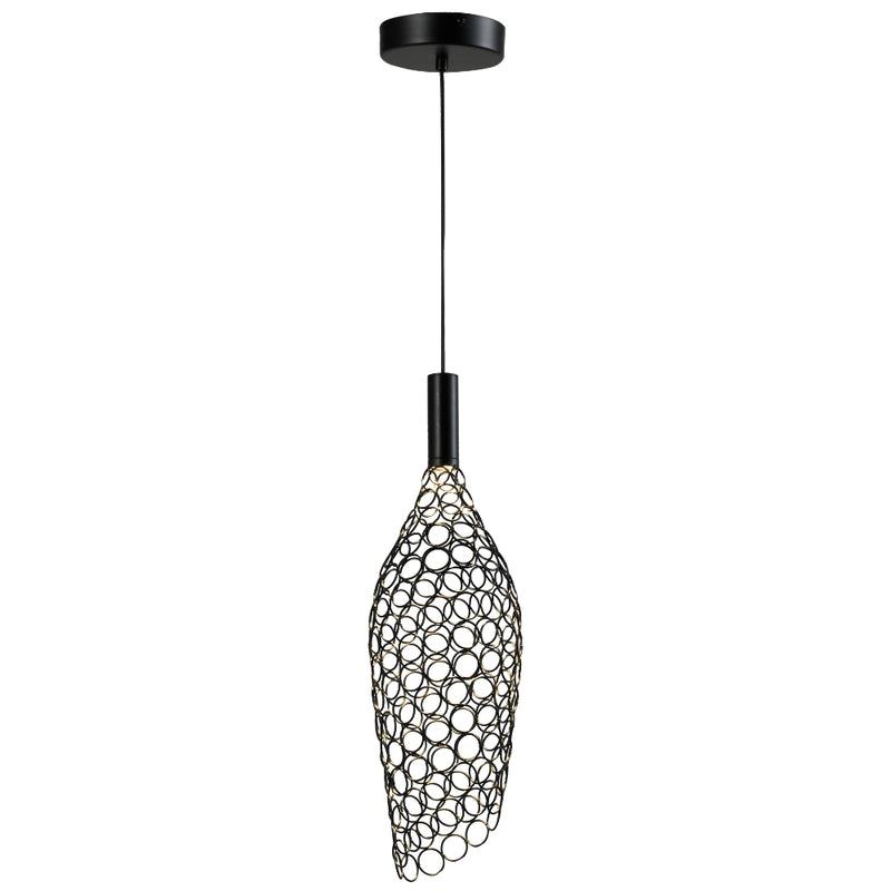 Fusion Mesh Long Gold | Black | Chrome LED Pendant Light 2 Sizes - Lighting.co.za