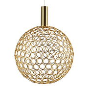 Fusion Mesh Ball Gold | Black | Chrome LED Pendant Light 3 Sizes - Lighting.co.za