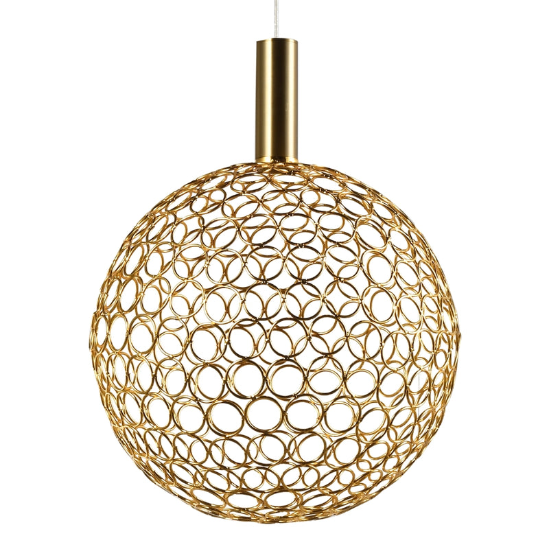 Fusion Mesh Ball Gold | Black | Chrome LED Pendant Light 3 Sizes - Lighting.co.za