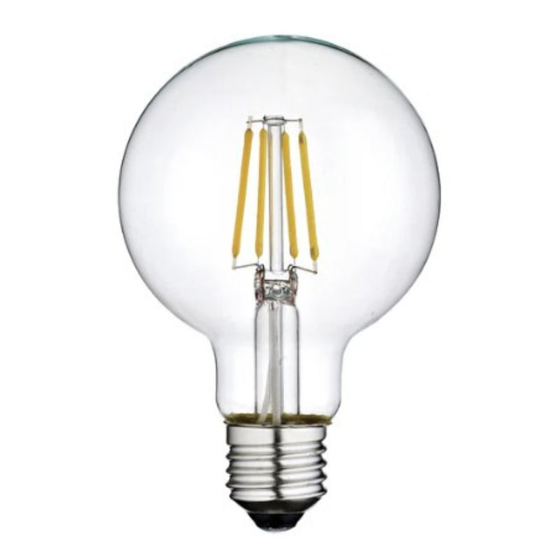 E27 G95 Clear LED FIL 4W 2200K Bulb Dim K - Lighting.co.za