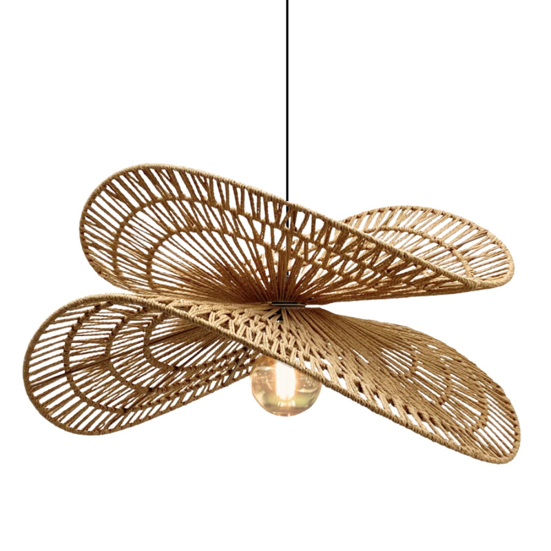 Fitz Double Natural Rattan Pendant Light - Lighting.co.za