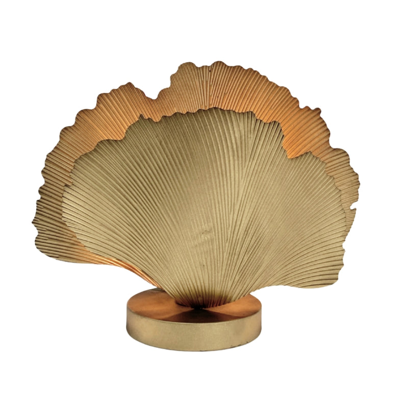 Spokane Gold Leaf Metal Table Lamp - Lighting.co.za