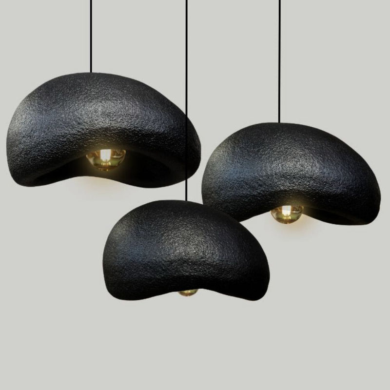 Cumulus White | Black Organic Pendant Light 3 Sizes - Lighting.co.za