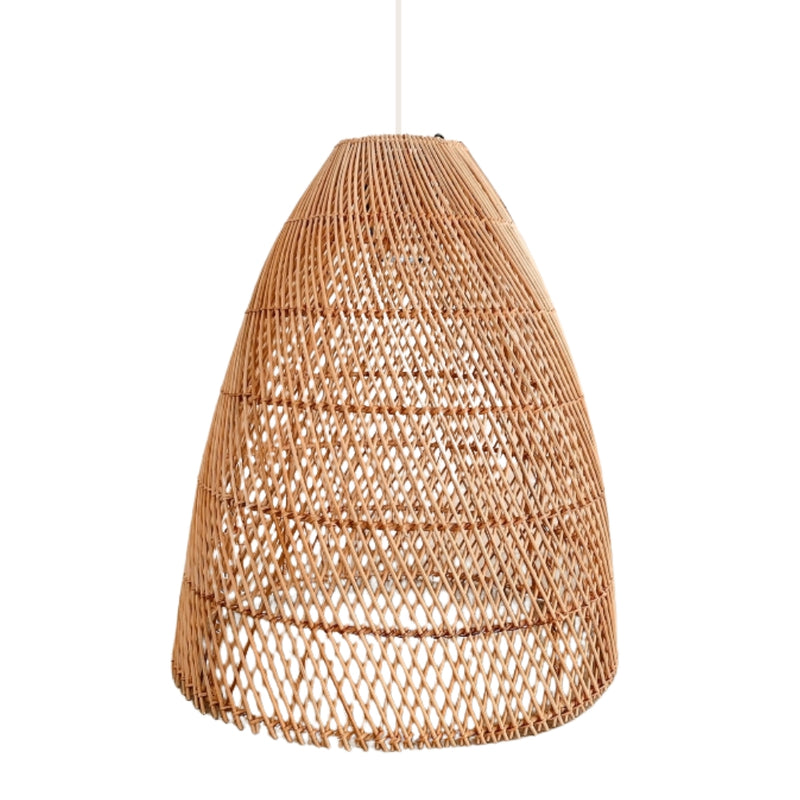 Crosshair Natural Rattan Pendant Light 3 Sizes - Lighting.co.za