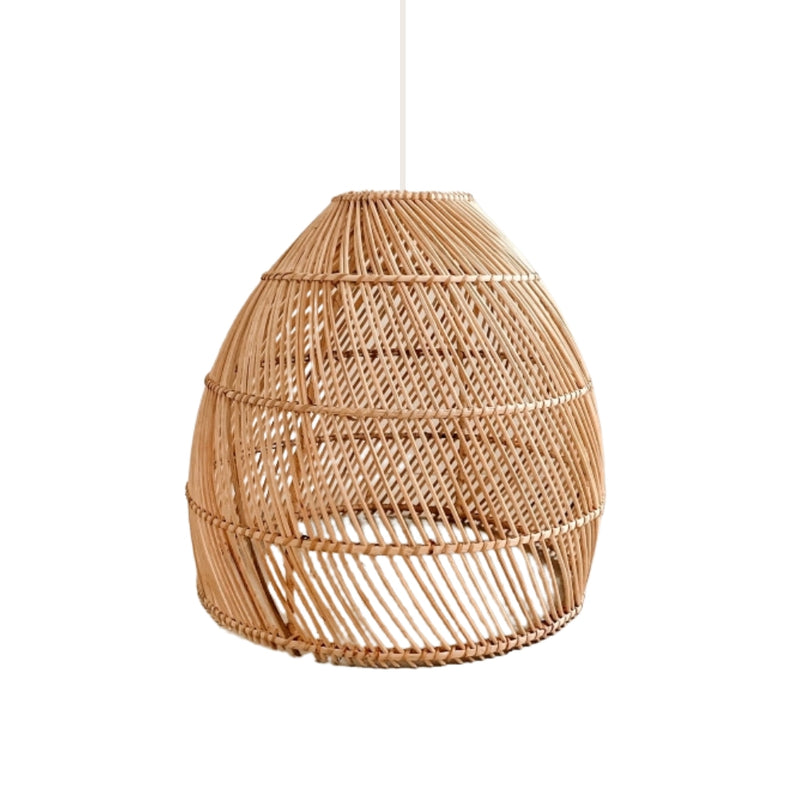 Lagoon Style 1 Natural Rattan Pendant Light 3 Sizes - Lighting.co.za
