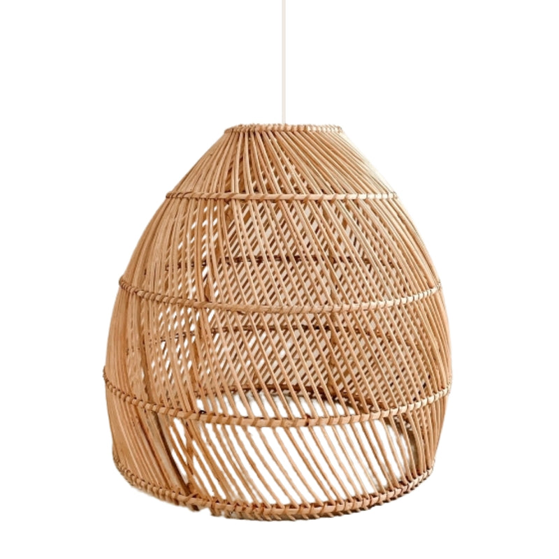 Lagoon Style 1 Natural Rattan Pendant Light 3 Sizes - Lighting.co.za