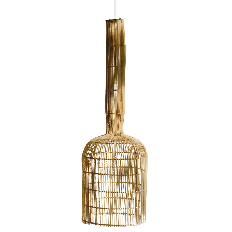 Balik Tall Natural Rattan Pendant Light - Lighting.co.za