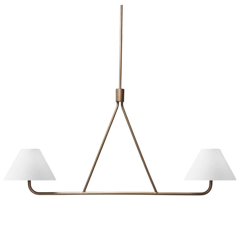 Horizon Gold or Black with White Shade Pendant Light - Lighting.co.za