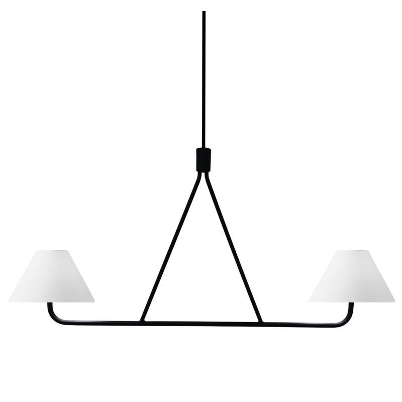 Horizon Gold or Black with White Shade Pendant Light - Lighting.co.za