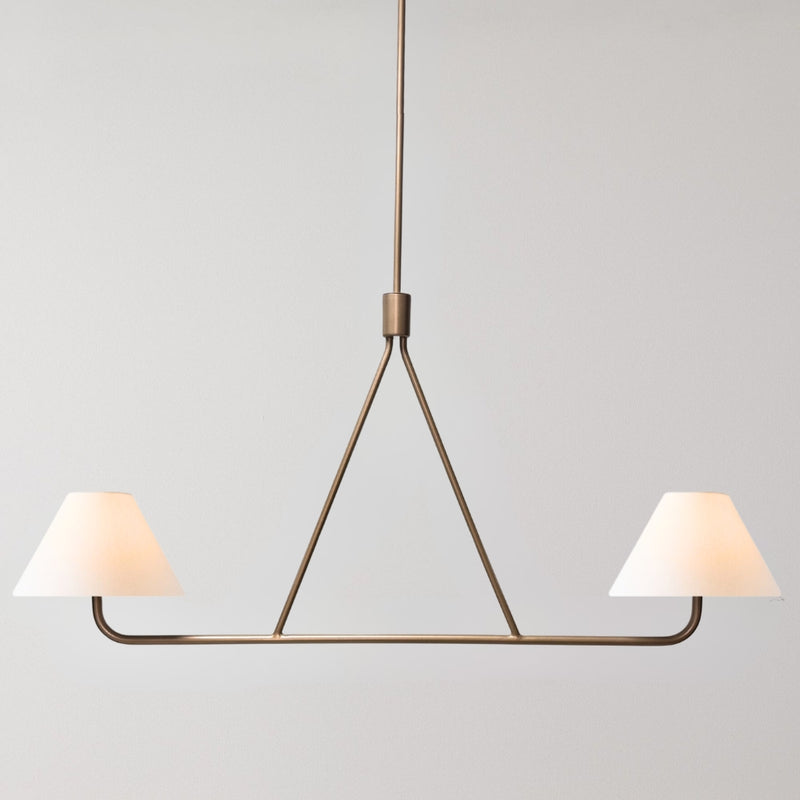 Horizon Gold or Black with White Shade Pendant Light - Lighting.co.za