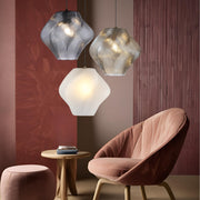 Gelato Rippled Glass Pendant Light 2 Sizes - Lighting.co.za