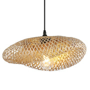 Fold Natural Bamboo Rattan Pendant Light 2 Sizes - Lighting.co.za