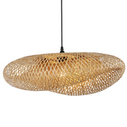 Fold Natural Bamboo Rattan Pendant Light 2 Sizes - Lighting.co.za