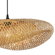 Fold Natural Bamboo Rattan Pendant Light 2 Sizes - Lighting.co.za