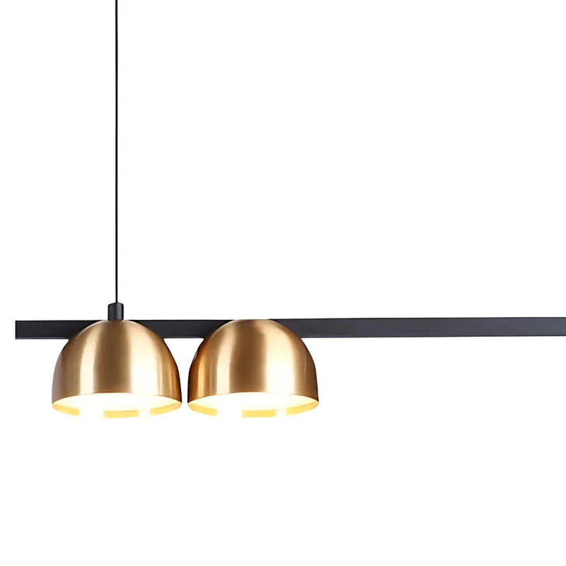 Dallas 1500 Black | Gold | White Linear LED Pendant Light - Lighting.co.za