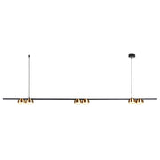 Dallas 1500 Black | Gold | White Linear LED Pendant Light - Lighting.co.za