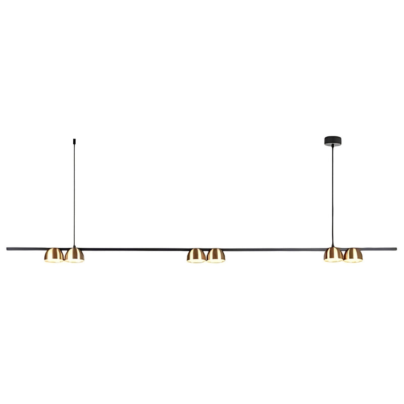Dallas 1500 Black | Gold | White Linear LED Pendant Light - Lighting.co.za