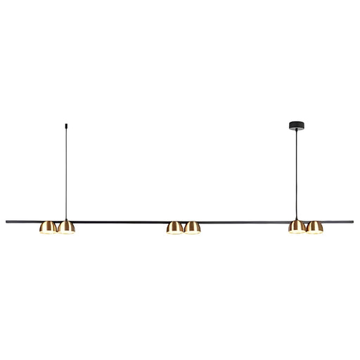 Dallas 1500 Black | Gold | White Linear LED Pendant Light - Lighting.co.za