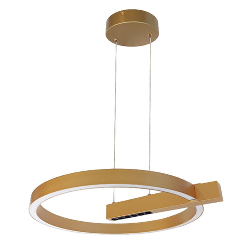 Q Black | Gold Open Ring LED Pendant Light - Lighting.co.za
