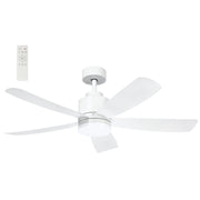 Fuller 5 Blade White CCT LED Ceiling Fan - Lighting.co.za