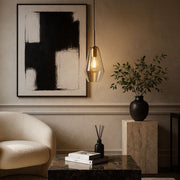 Vetra Style 1 Clear Glass and Gold Pendant Light - Lighting.co.za