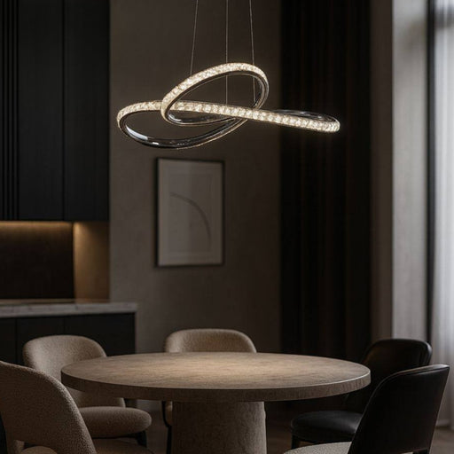 Brillia Chrome and Crystal LED Pendant Light - Lighting.co.za