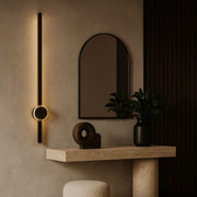 Nevo Tall Black LED Wall Light - Lighting.co.za