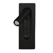 Atlantis 3W LED Bronze Gold | Black | White Recessed Bedside Reading Wall Light with USB - Lighting.co.za