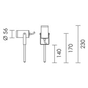 Pixel Spike GU10 Black Garden Spike Light - Lighting.co.za