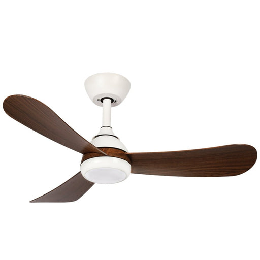 Ansel 3 Blade Black | White and Dark Wood Look LED Ceiling Fan - Ceiling Fan - Lighting.co.za
