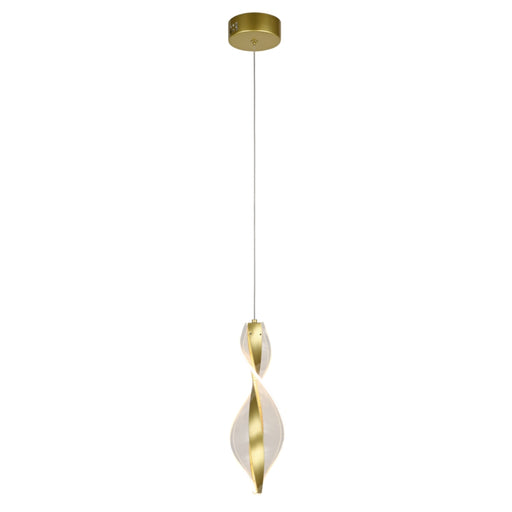 Fold Gold and Clear LED Pendant Light - Lighting.co.za