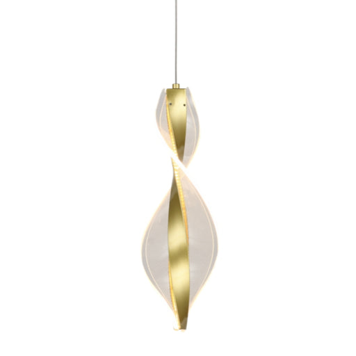 Fold Gold and Clear LED Pendant Light - Lighting.co.za