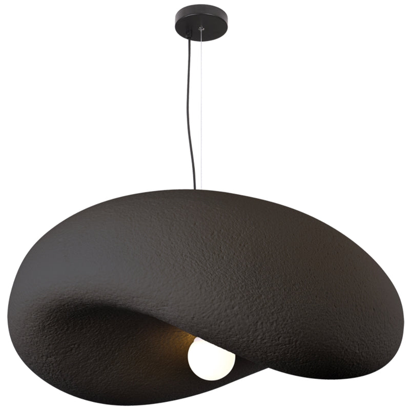 Jasper White or Black Organic Pendant Light 3 Sizes - Lighting.co.za