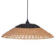 Parson Black and Natural Rope Pendant Light - Lighting.co.za