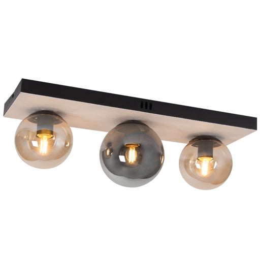 Daria Amber and Smoke Glass Ceiling Light 2 Sizes - Lighting.co.za