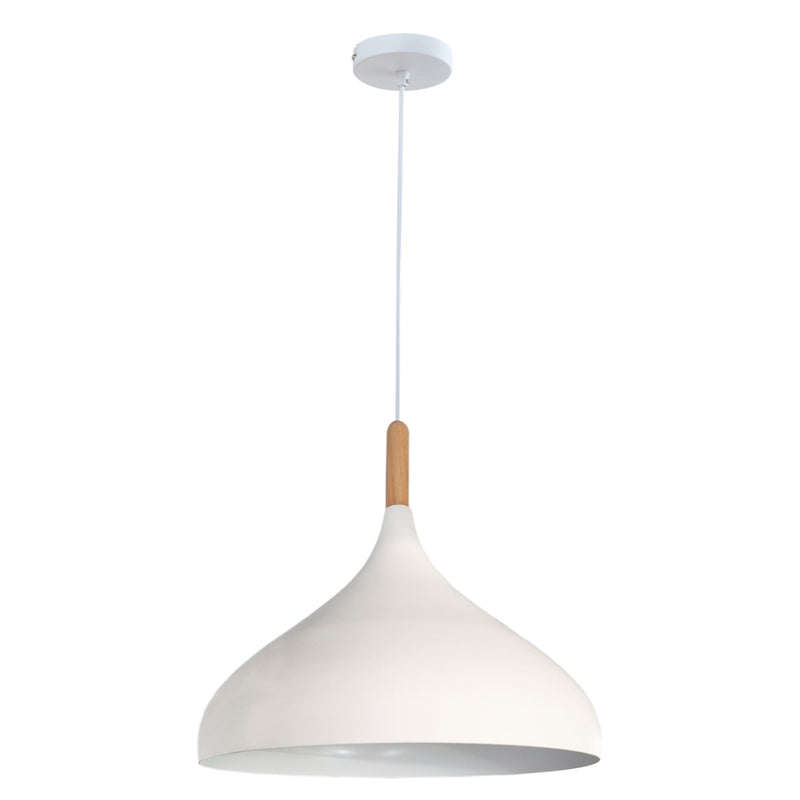 Hoxton Black | White | Grey And Wood Nordic Pendant Light - Lighting.co.za