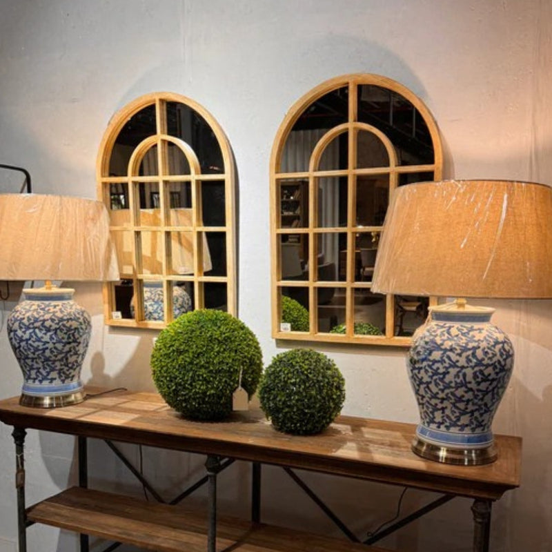 Arch Window Panel Wall Mirror 3 Sizes