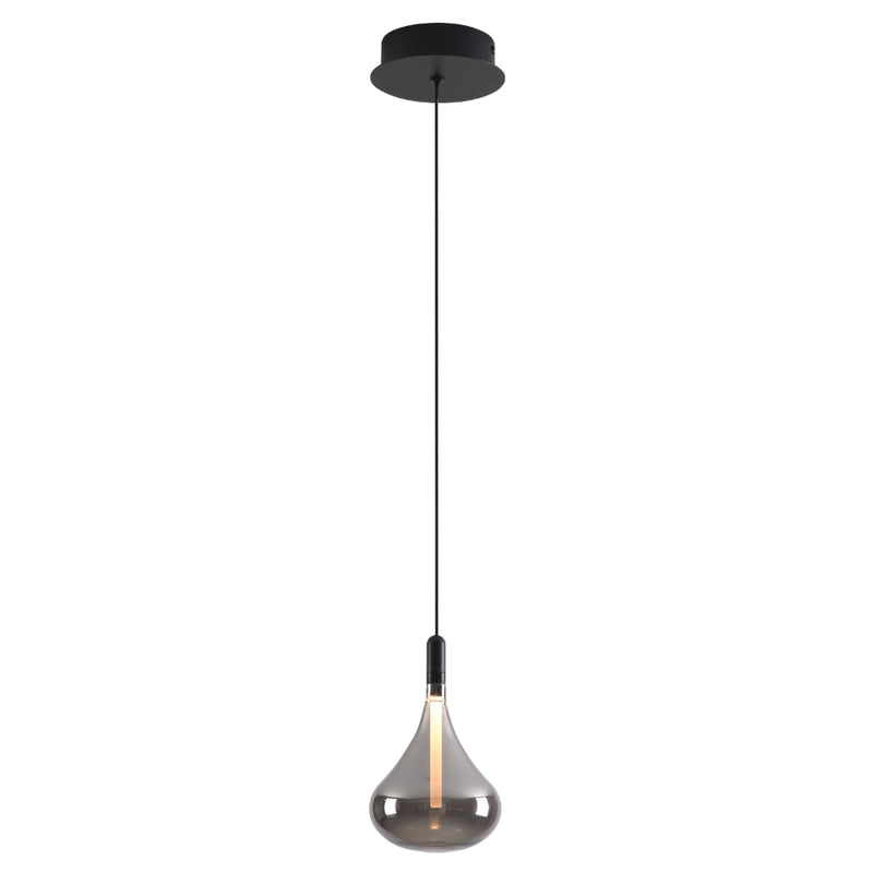 Cape Smoke Glass LED Pendant Light