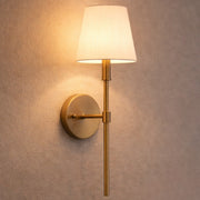 Liberty S Gold and White Shade Wall Light - Lighting.co.za