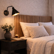 Madrid Black or Brass Look Funnel Wall Light - Lighting.co.za